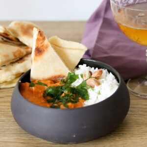 Butter Naan with Shahi Paneer